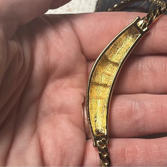 Christian Dior Gorgeous Vintage Gold and Rhinestone Sparkling Collar Necklace D2 - Picture 4 of 8